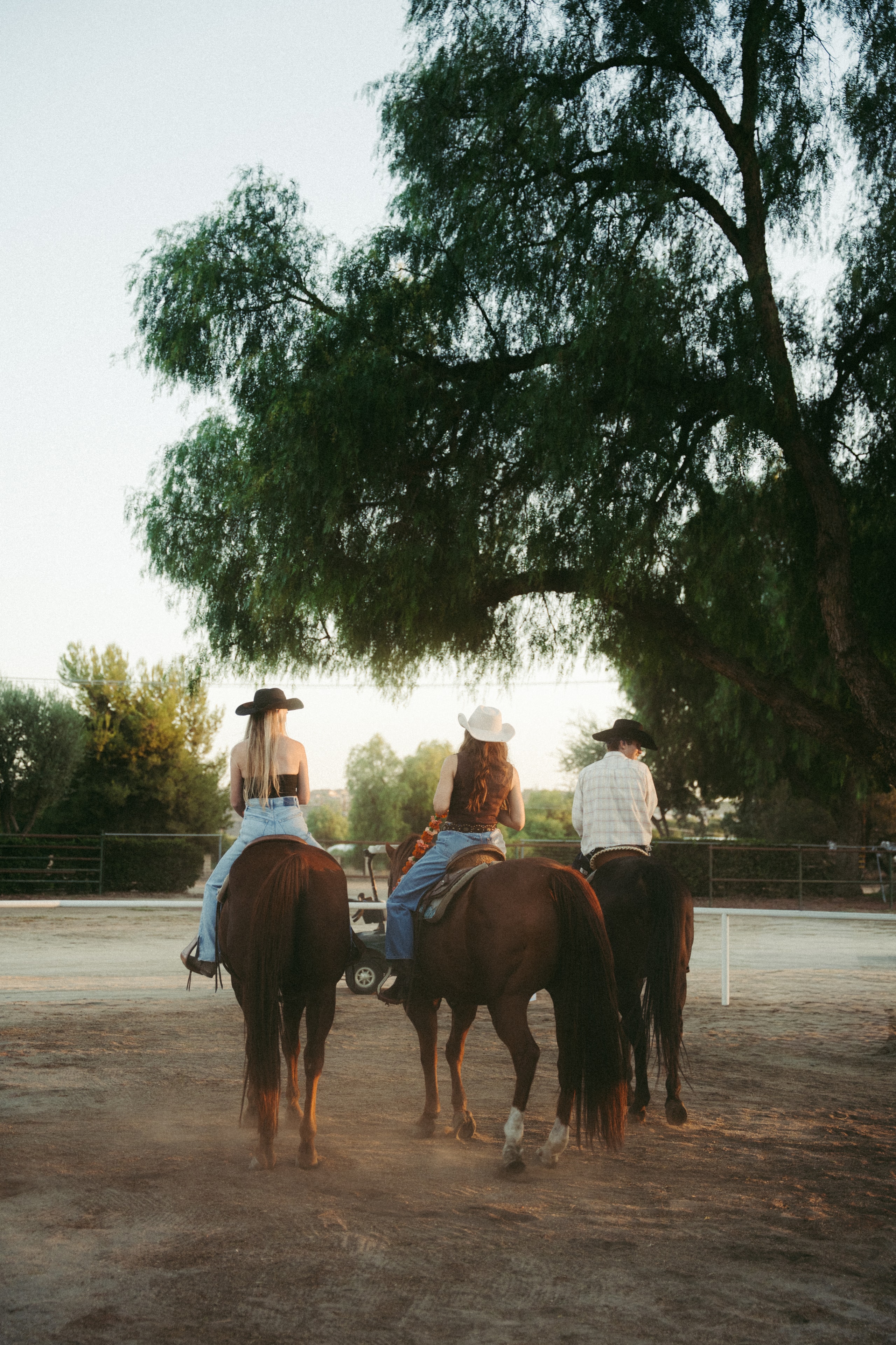 Horseback riding on a California ranch