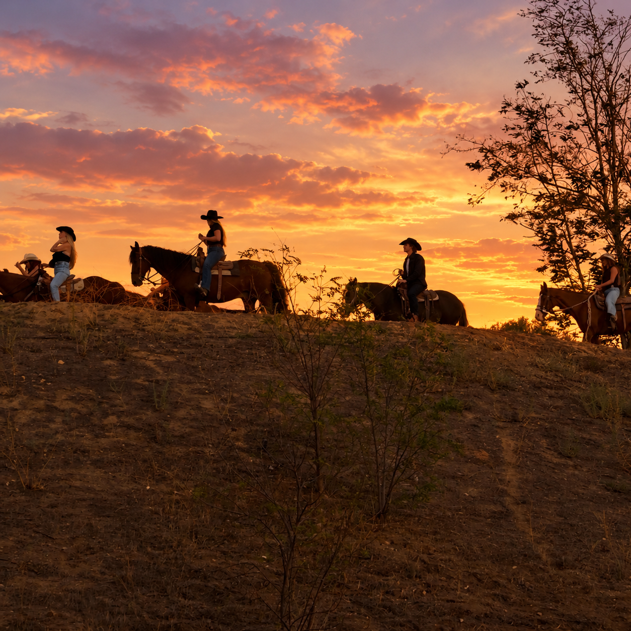 Sunset Ride at California Ranch Company